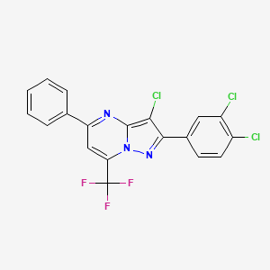 3-Chloro-2-(3,4-dichlorophenyl)-5-phenyl-7-(trifluoromethyl)pyrazolo[1,5-a]pyrimidine
