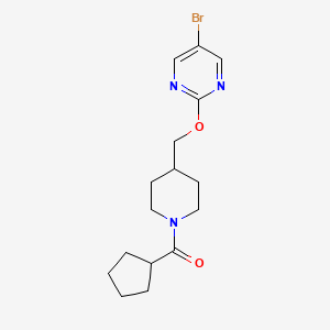 [4-[(5-Bromopyrimidin-2-yl)oxymethyl]piperidin-1-yl]-cyclopentylmethanone