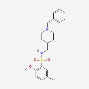 N-((1-benzylpiperidin-4-yl)methyl)-2-methoxy-5-methylbenzenesulfonamide