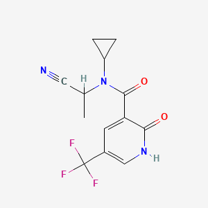 N-(1-Cyanoethyl)-N-cyclopropyl-2-oxo-5-(trifluoromethyl)-1H-pyridine-3-carboxamide
