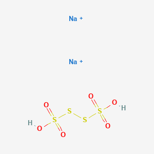 molecular formula H2Na2O6S4+2 B239275 Tetrathionic acid, disodium salt CAS No. 10101-86-7