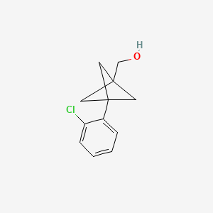 [3-(2-Chlorophenyl)-1-bicyclo[1.1.1]pentanyl]methanol