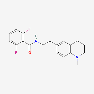 2,6-difluoro-N-[2-(1-methyl-3,4-dihydro-2H-quinolin-6-yl)ethyl]benzamide