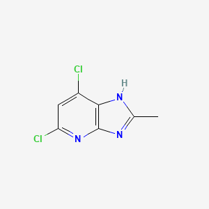 molecular formula C7H5Cl2N3 B2392766 5,7-Dichloro-2-methyl-1H-imidazo[4,5-b]pyridine CAS No. 2089292-97-5