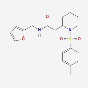 N-(furan-2-ylmethyl)-2-(1-tosylpiperidin-2-yl)acetamide