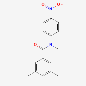 molecular formula C16H16N2O3 B2392790 N,3,5-三甲基-N-(4-硝基苯基)苯甲酰胺 CAS No. 338757-42-9