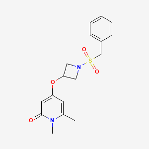 4-((1-(benzylsulfonyl)azetidin-3-yl)oxy)-1,6-dimethylpyridin-2(1H)-one