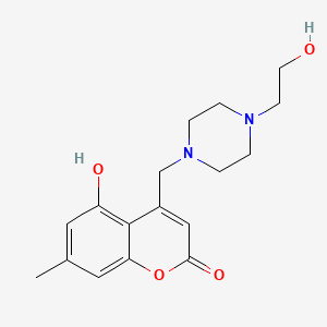 5-hydroxy-4-((4-(2-hydroxyethyl)piperazin-1-yl)methyl)-7-methyl-2H-chromen-2-one