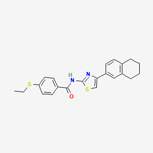 4-(ethylthio)-N-(4-(5,6,7,8-tetrahydronaphthalen-2-yl)thiazol-2-yl)benzamide