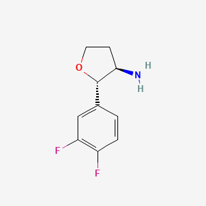 molecular formula C10H11F2NO B2392805 rel-(2S,3R)-2-(3,4-difluorophenyl)oxolan-3-amine CAS No. 2044705-43-1; 2307777-96-2