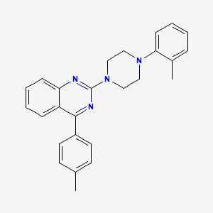 molecular formula C26H26N4 B2392806 4-(4-Methylphenyl)-2-[4-(2-methylphenyl)piperazin-1-yl]quinazoline CAS No. 361160-54-5