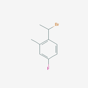 molecular formula C9H10BrF B2392808 1-(1-Bromoethyl)-4-fluoro-2-methylbenzene CAS No. 1824026-13-2