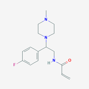 N-[2-(4-Fluorophenyl)-2-(4-methylpiperazin-1-yl)ethyl]prop-2-enamide