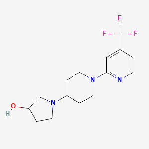 1-[1-[4-(Trifluoromethyl)pyridin-2-yl]piperidin-4-yl]pyrrolidin-3-ol
