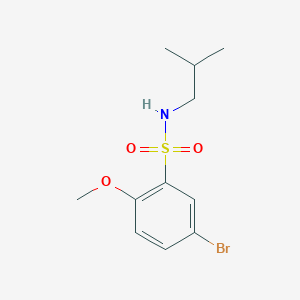 molecular formula C11H16BrNO3S B239282 5-bromo-N-isobutyl-2-methoxybenzenesulfonamide 