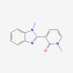 1-methyl-3-(1-methyl-1H-1,3-benzodiazol-2-yl)-1,2-dihydropyridin-2-one