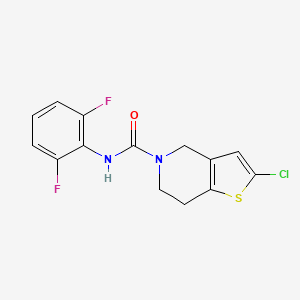 2-chloro-N-(2,6-difluorophenyl)-6,7-dihydrothieno[3,2-c]pyridine-5(4H)-carboxamide