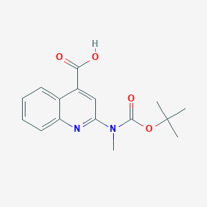 2-[Methyl-[(2-methylpropan-2-yl)oxycarbonyl]amino]quinoline-4-carboxylic acid