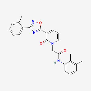 molecular formula C24H22N4O3 B2392841 N-(2,3-dimethylphenyl)-2-(2-oxo-3-(3-(o-tolyl)-1,2,4-oxadiazol-5-yl)pyridin-1(2H)-yl)acetamide CAS No. 1251633-96-1