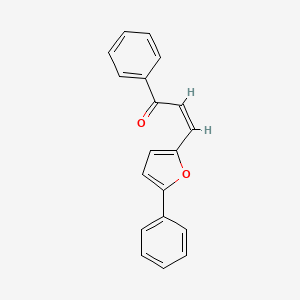 molecular formula C19H14O2 B2392842 (Z)-1-phenyl-3-(5-phenylfuran-2-yl)prop-2-en-1-one CAS No. 72758-86-2