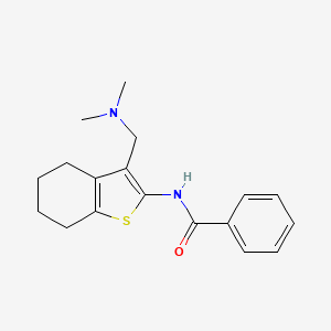 N-(3-((dimethylamino)methyl)-4,5,6,7-tetrahydrobenzo[b]thiophen-2-yl)benzamide