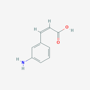 molecular formula C5H2BrFN2O2 B239285 (2E)-3-(3-aminophenyl)acrylic acid CAS No. 1664-56-8