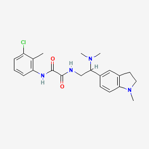 N1-(3-chloro-2-methylphenyl)-N2-(2-(dimethylamino)-2-(1-methylindolin-5-yl)ethyl)oxalamide