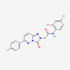 N-(4-chloro-2-fluorophenyl)-2-[6-(4-methylphenyl)-3-oxo-[1,2,4]triazolo[4,3-b]pyridazin-2-yl]acetamide