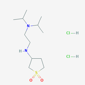 3-({2-[Bis(propan-2-yl)amino]ethyl}amino)-1lambda6-thiolane-1,1-dione dihydrochloride