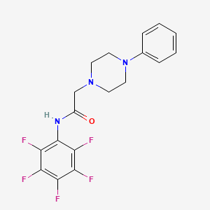 N-(2,3,4,5,6-pentafluorophenyl)-2-(4-phenylpiperazin-1-yl)acetamide