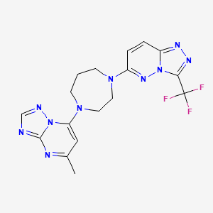 1-{5-Methyl-[1,2,4]triazolo[1,5-a]pyrimidin-7-yl}-4-[3-(trifluoromethyl)-[1,2,4]triazolo[4,3-b]pyridazin-6-yl]-1,4-diazepane