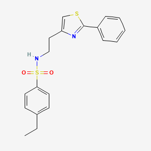 4-ethyl-N-(2-(2-phenylthiazol-4-yl)ethyl)benzenesulfonamide