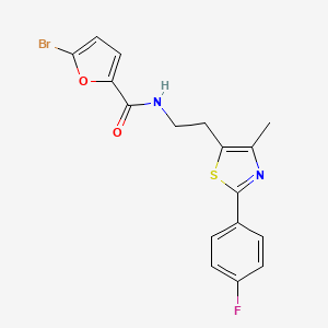 molecular formula C17H14BrFN2O2S B2392886 5-bromo-N-(2-(2-(4-fluorophenyl)-4-methylthiazol-5-yl)ethyl)furan-2-carboxamide CAS No. 894002-12-1