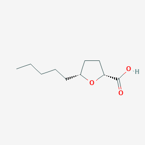 molecular formula C10H18O3 B2392895 (2R,5R)-5-Pentyloxolane-2-carboxylic acid CAS No. 2445750-61-6