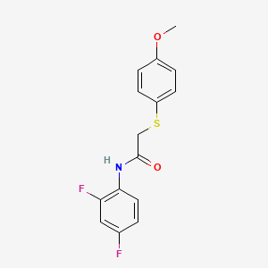 molecular formula C15H13F2NO2S B2392905 N-(2,4-difluorophenyl)-2-(4-methoxyphenyl)sulfanylacetamide CAS No. 941901-46-8