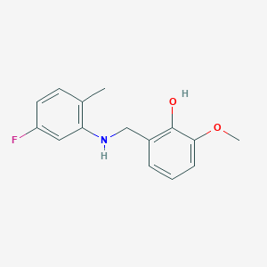 2-[(5-Fluoro-2-methylanilino)methyl]-6-methoxybenzenol