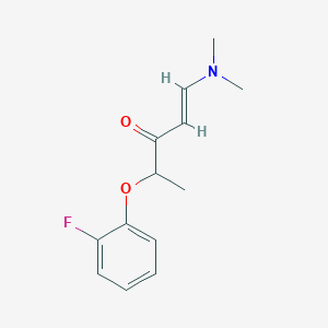 molecular formula C13H16FNO2 B2392927 1-(Dimethylamino)-4-(2-fluorophenoxy)-1-penten-3-one CAS No. 1164562-69-9