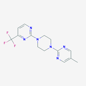 2-[4-(5-Methylpyrimidin-2-yl)piperazin-1-yl]-4-(trifluoromethyl)pyrimidine