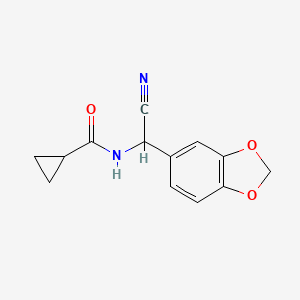 N-[2H-1,3-benzodioxol-5-yl(cyano)methyl]cyclopropanecarboxamide