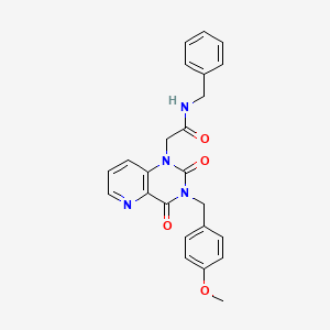 molecular formula C24H22N4O4 B2392959 N-benzyl-2-(3-(4-methoxybenzyl)-2,4-dioxo-3,4-dihydropyrido[3,2-d]pyrimidin-1(2H)-yl)acetamide CAS No. 923235-11-4
