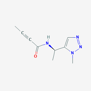 N-[(1R)-1-(3-Methyltriazol-4-yl)ethyl]but-2-ynamide