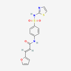 (2E)-3-(furan-2-yl)-N-[4-(1,3-thiazol-2-ylsulfamoyl)phenyl]prop-2-enamide