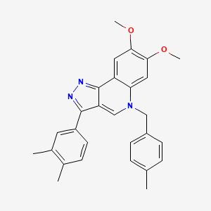 3-(3,4-dimethylphenyl)-7,8-dimethoxy-5-(4-methylbenzyl)-5H-pyrazolo[4,3-c]quinoline