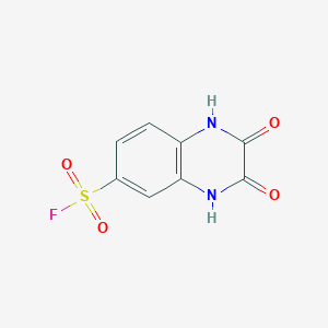 molecular formula C8H5FN2O4S B2393005 2,3-Dioxo-1,4-dihydroquinoxaline-6-sulfonyl fluoride CAS No. 2137896-84-3