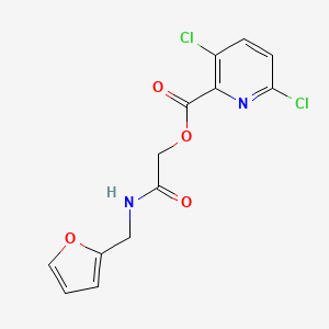 {[(Furan-2-yl)methyl]carbamoyl}methyl 3,6-dichloropyridine-2-carboxylate