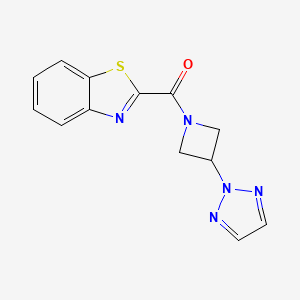 (3-(2H-1,2,3-triazol-2-yl)azetidin-1-yl)(benzo[d]thiazol-2-yl)methanone