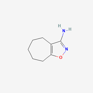 molecular formula C8H12N2O B2393034 4H,5H,6H,7H,8H-cyclohepta[d][1,2]oxazol-3-amine CAS No. 1369069-92-0