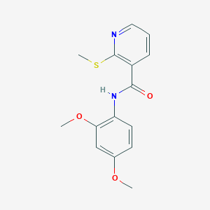 molecular formula C15H16N2O3S B2393039 N-(2,4-dimethoxyphenyl)-2-(methylthio)nicotinamide CAS No. 808792-10-1