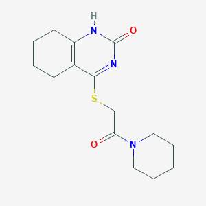 4-(2-oxo-2-piperidin-1-ylethyl)sulfanyl-5,6,7,8-tetrahydro-1H-quinazolin-2-one