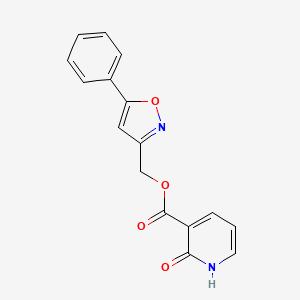 (5-Phenylisoxazol-3-yl)methyl 2-oxo-1,2-dihydropyridine-3-carboxylate